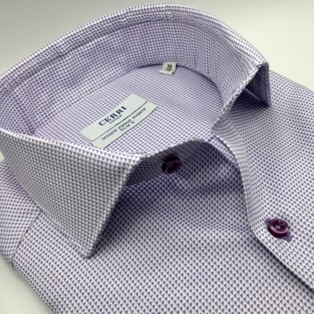 pure cotton lilla color shirt slim fit