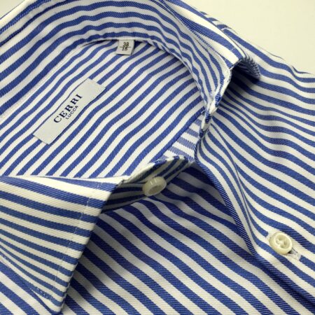 pure cotton twill slim fit shirt
