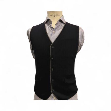 pure wool blue vest